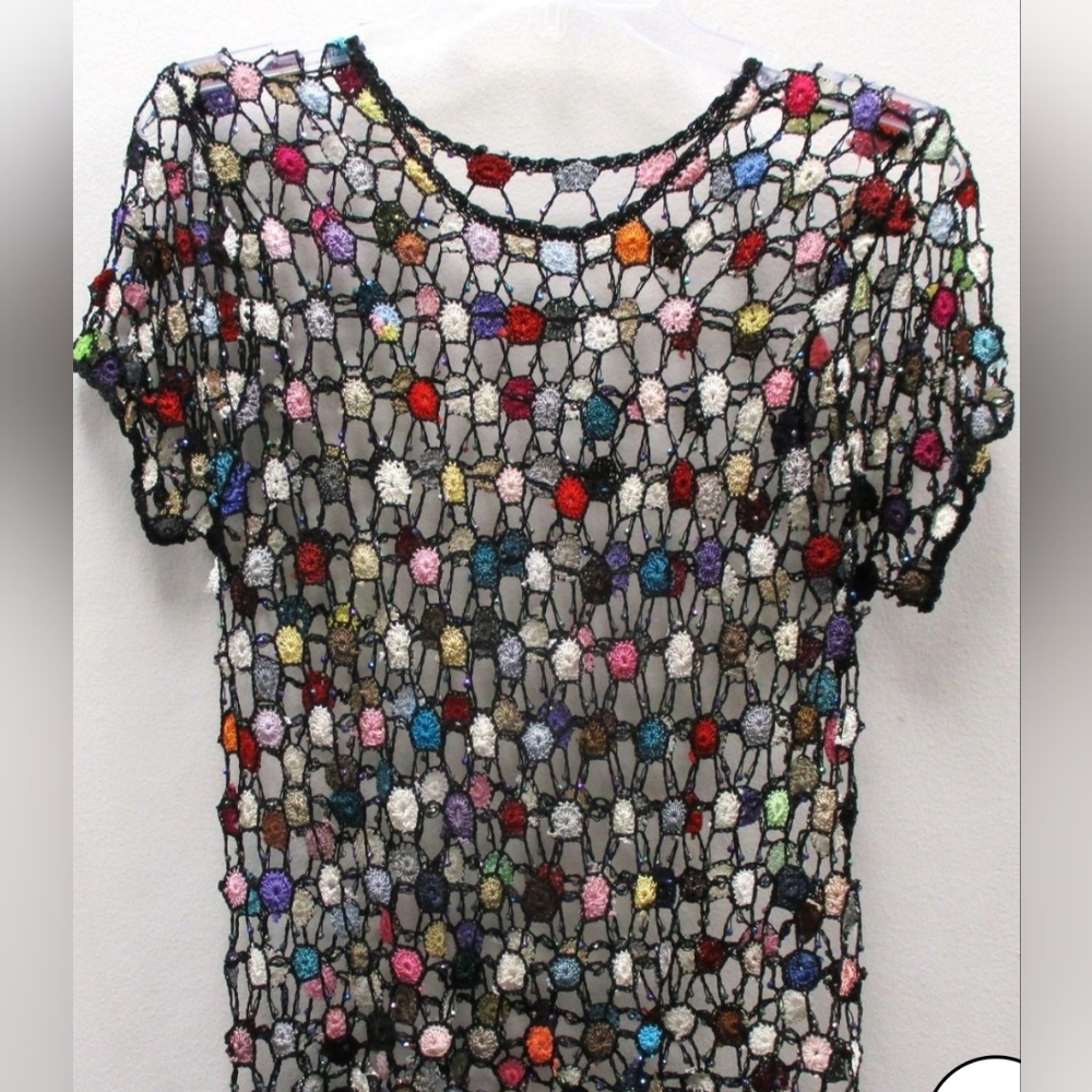 Crocheted top - multi-color
